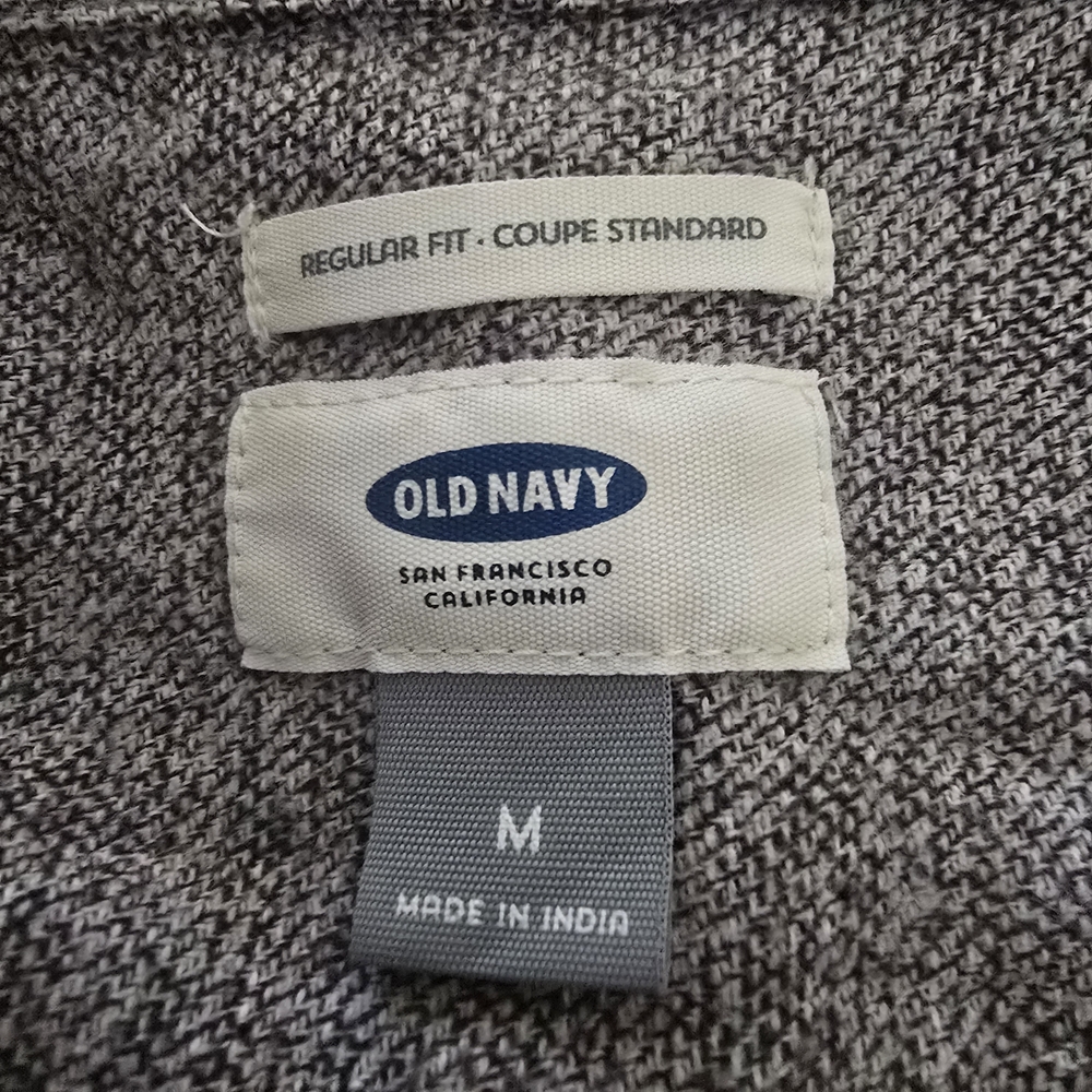 OLD NAVY Gray Casual Shirt Jacket - Picture 3 of 4